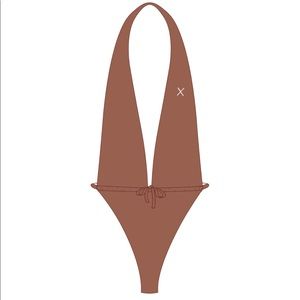 BoutineLA Cocoa Brown Off-Shore One Piece